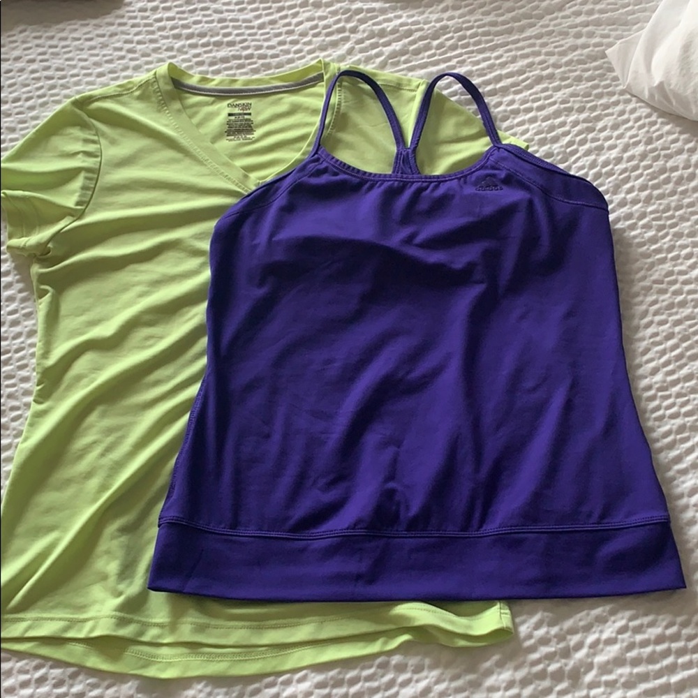 Adidas  work out the tank racer back purple M